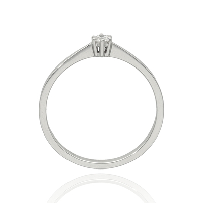 Fehér arany gyűrű 53-as méret (B47219)